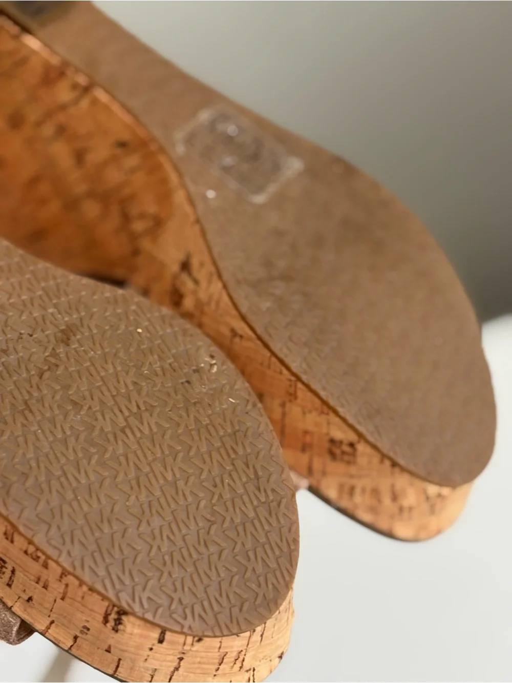Michael Kors Suede Cork Wedge Sandals – Size 9